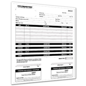 NCR Invoice with friendship coupon