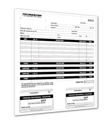 NCR Invoice with friendship coupon