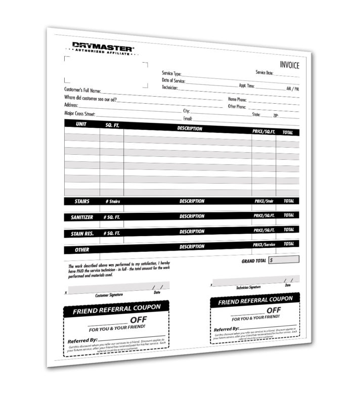 NCR Invoice with friendship coupon