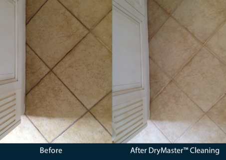 professional tile cleaning before and after
