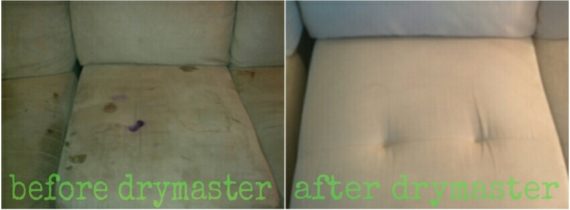 Upholstery Cleaning Using DryMaster Technology