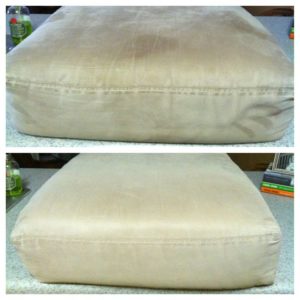 Brown spot on cushion