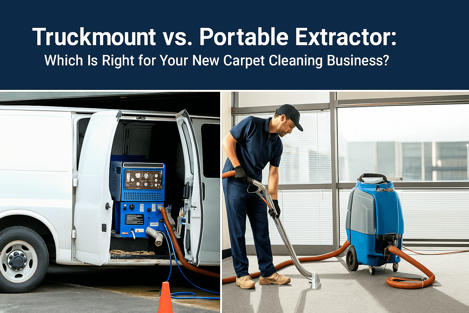 Truckmount vs. Portable Extractor: Which Is Right for Your New Carpet Cleaning Business?